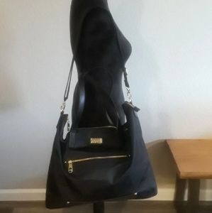 X-Large Black Nylon Hobo Bag NWOT
